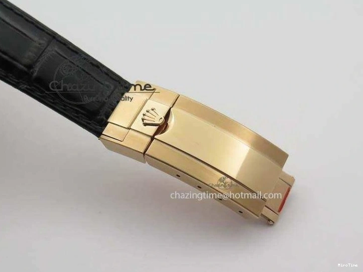 MiroTime 0326 Comfortable Daytona 116515 Noob 1:1 Best Edition Black RG Dial On Black Leather Strap A 3788